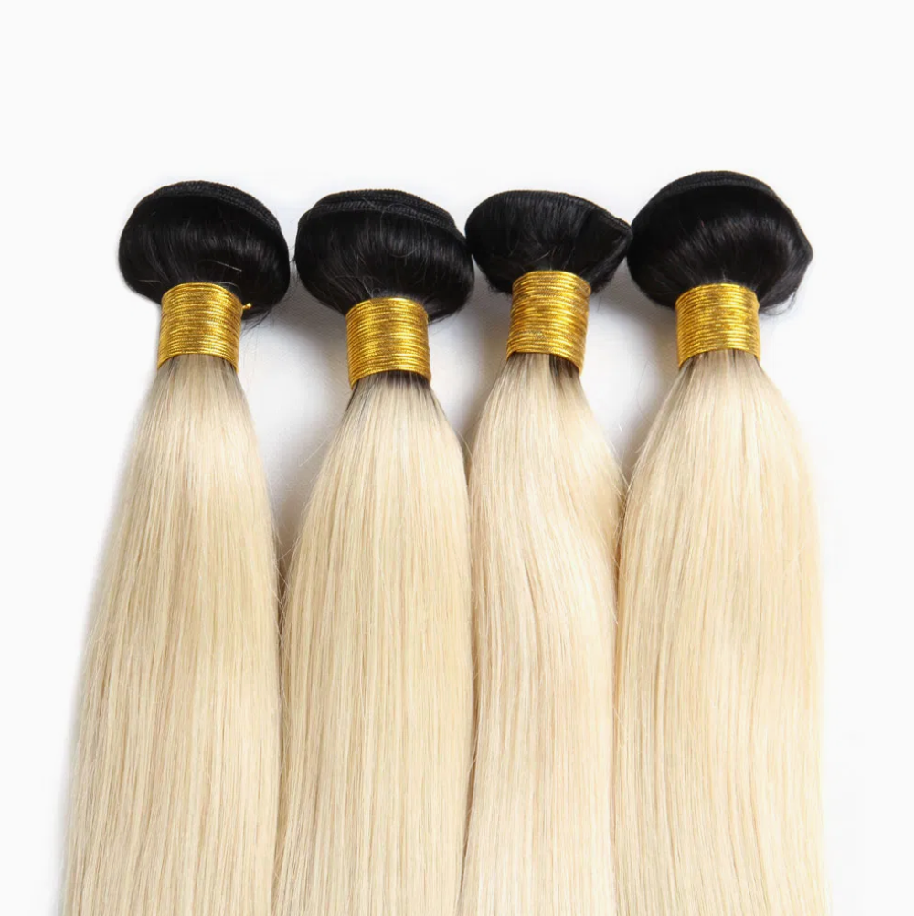 Brazilian Ombre Straight Hair Bundle - 613/1B